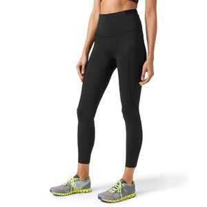 Lululemon Fast and Free Super High Rise Elite Legging 25" Black Nulux Sz 6